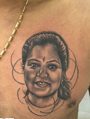 Realistic portrait tattoo done by Inkblot tattoos contact :9620339442