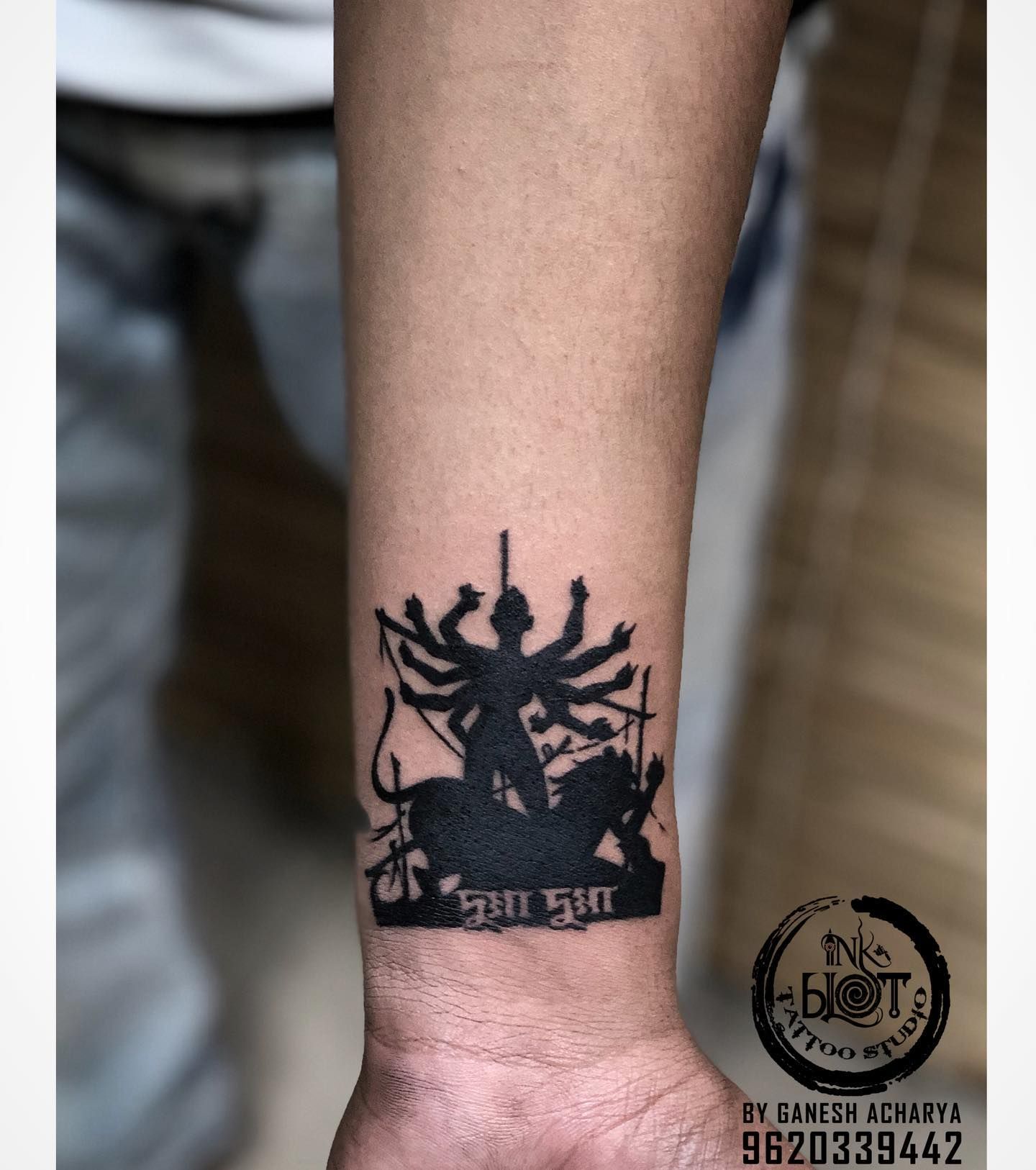 Swapnil'S TATTOO STUDIO - Check out this Maa durga piece ,with a trishul in  it. Artist - Swapnil Vijaywargiya STUDIO- @swapnils_tattoo_studio #bhopal  #india For bookings - (8109246030) .. #tattooing #tattooart #