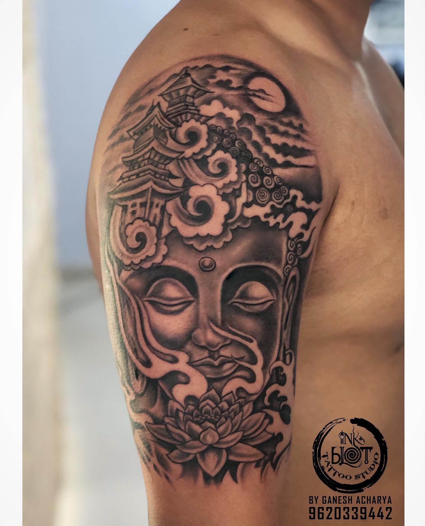 POPSUGAR | Buddha tattoos, Buddha tattoo design, Hand tattoos for guys