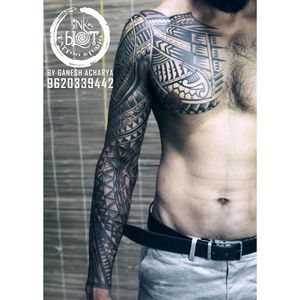 Full sleeve muari tattoo done by Inkblot tattoos contact :9620339442