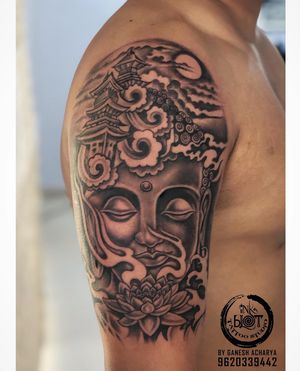Buddha tattoo done by Inkblot tattoos contact :9620339442