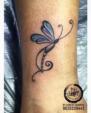 Butterfly tattoo done by Inkblot tattoos contact :9620339442