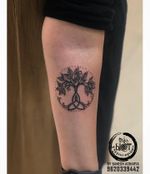 Celtic tree tattoo by Inkblot tattoos