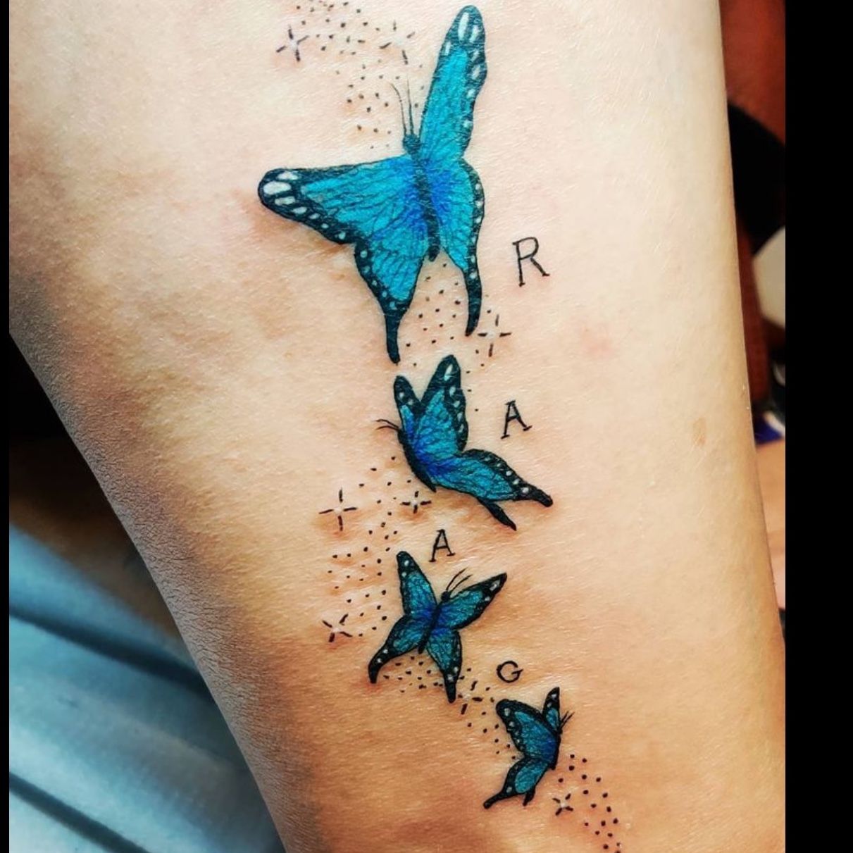 tattoo butterfly with hidden initials httpswwwfacebookcomgreenitattoo   Tatoo Borboleta