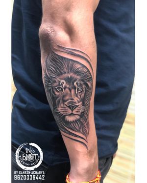 lion  tattoos by inkblot tattoos contact 9620339442