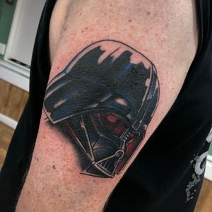 Darth Vader cover up 💫 Had fun with this one More like this style please. Send a message to get booked in @shaneboulgertattoo shaneboulger@outlook.com #starwars #starwarstattoo #starwarstattoos #darthvader #darthvadertattoo #tradtatts #traditionaltattoo #traditionaltattooing #traditionaltattoos #boldtattoos #boldwillhold #dublin #dublintattoo #dublintattooartist #dublintattoostudio