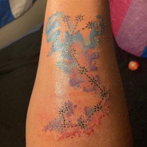 Watercolor Scorpio Constellation and Animal