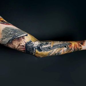 Army/ Soldier Tattoo Sleeve