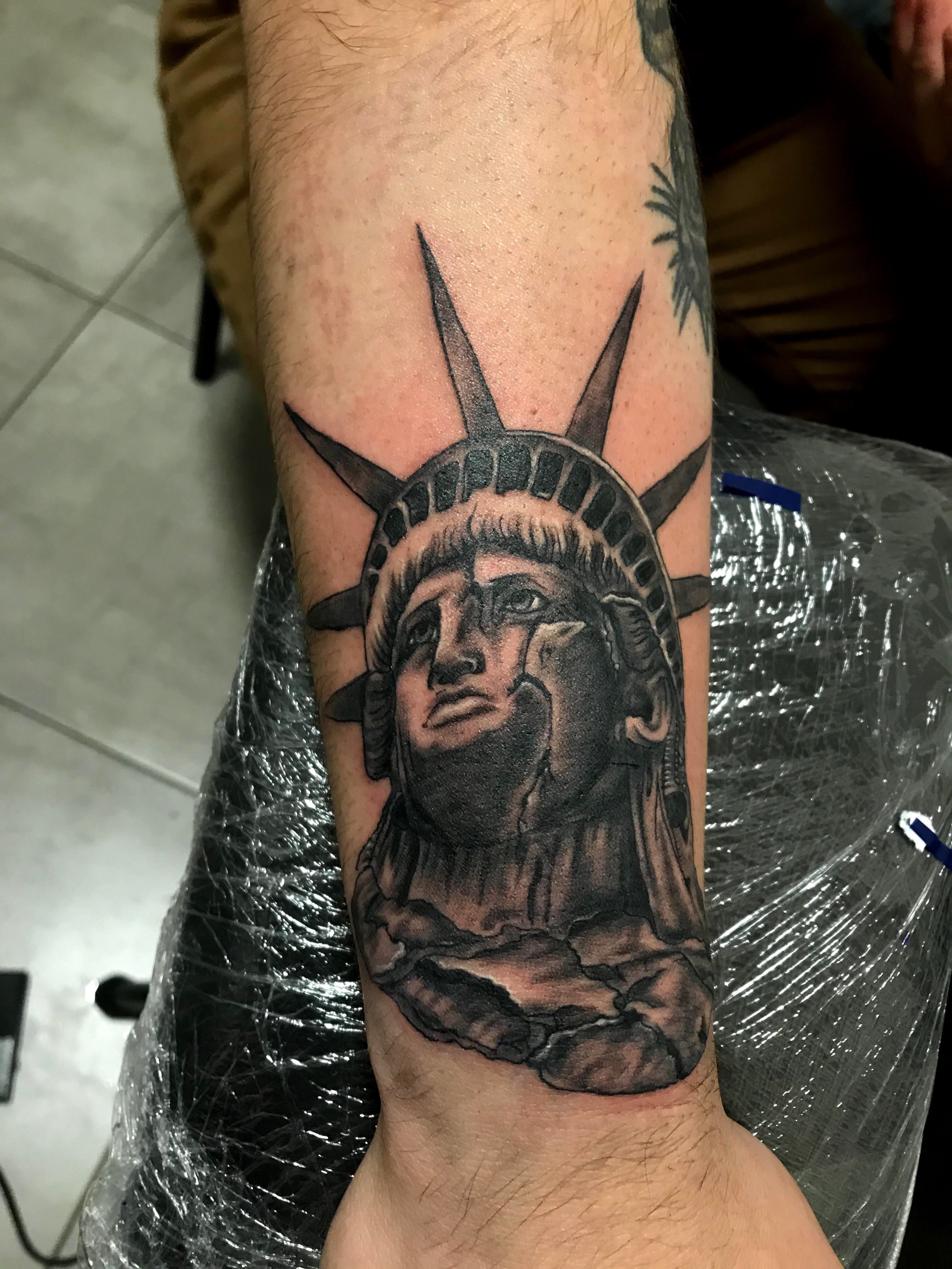 Raise a Glass to the Statue of Liberty  Tattoodo