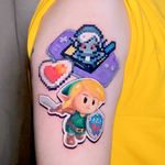 Link from Legend of Zelda Retro Gaming Pop Tattoo