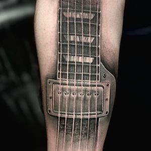 Guitar Tattoo done at Floyd Varesi #gibson #guitar 