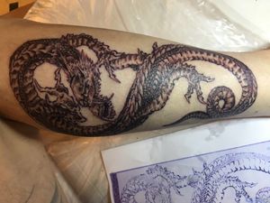 old japanese drawing #tokyotattoo #dragon