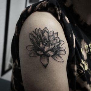 Lotus flower tattoo. 