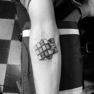 Rubik’s cube tattoo