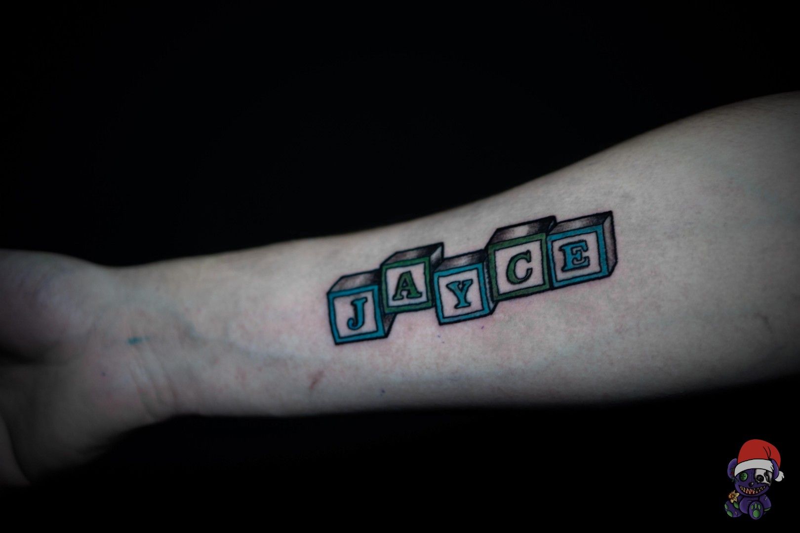 Alphabet Blocks Tattoo
