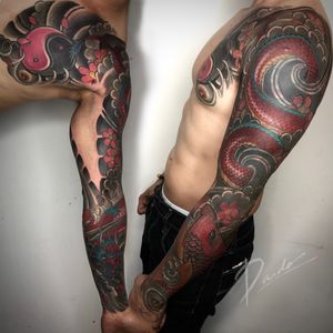 Massive cover up on this full sleeve. A manila based artist. You can see more of my sample works at: Facebook- Ricardo David IG- Ricardodthird email- ricardo.dthird08@gmail.com Located at: IPI buendia tower general gil puyat pasay city. Contact: 09266561637