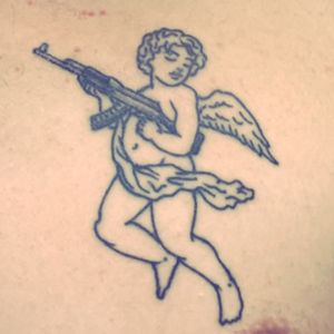 Small Cupid Tattoo
