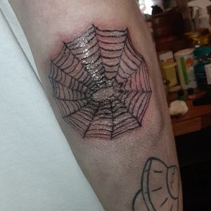 Spider web and space ship on my best freind
