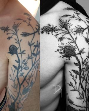 Montreal-flowers-cover-up-tattoo-before-and-after