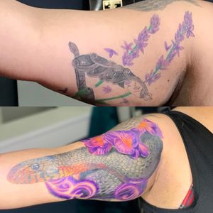 Before and after Cover up.