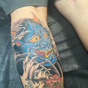 Add on Oni for a Japanese leg sleeve