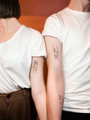 Парная тату 🤍Для записи на сеанс пиши @erte_tattoos