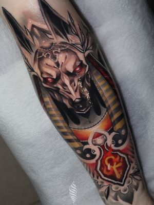 ANUBIS 🔥 By resident artist WANDAL Bookings for April 2021 Enquire through DM or website www.crimsontalestattoo.co.uk #anubis #anubistattoo #egyptiantattoo #tattoolondon #dailytattoos #neotraditionaltattoos #armtattoo #colortattoo #radtattoos #cooltattoo #londontattooartist 