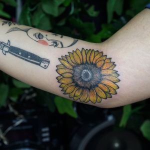 Sunflower tattoo. 