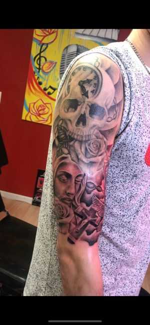 This piece was done in 2 sessions about 10 hours total