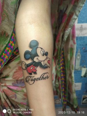 Couple Tattoo Mickey Artist Sanjay jadav