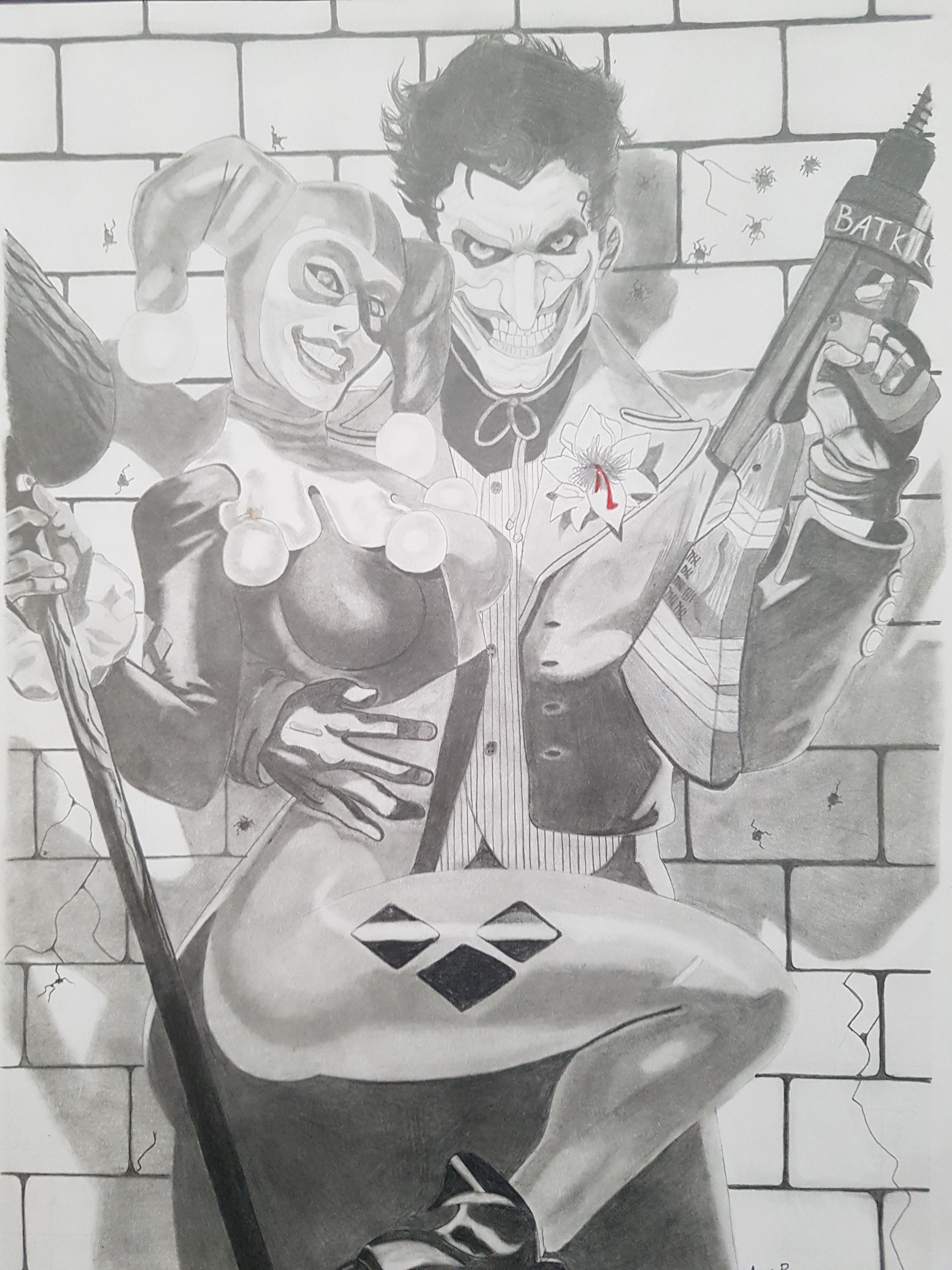 Arkham Knight Harley Quinn Drawing - Fan Creations - DC Community