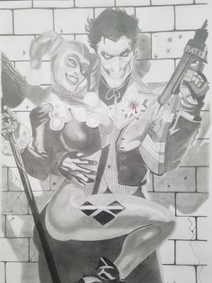 Joker Harley Quinn Drawing 2017