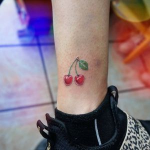 Cherries tattoo. 