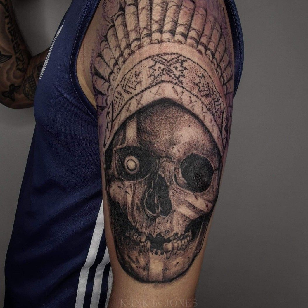 Samurai Skull tattoo by Eliot Kohek | Post 23874 | Samurai tattoo design, Skull  tattoo, Warrior tattoos