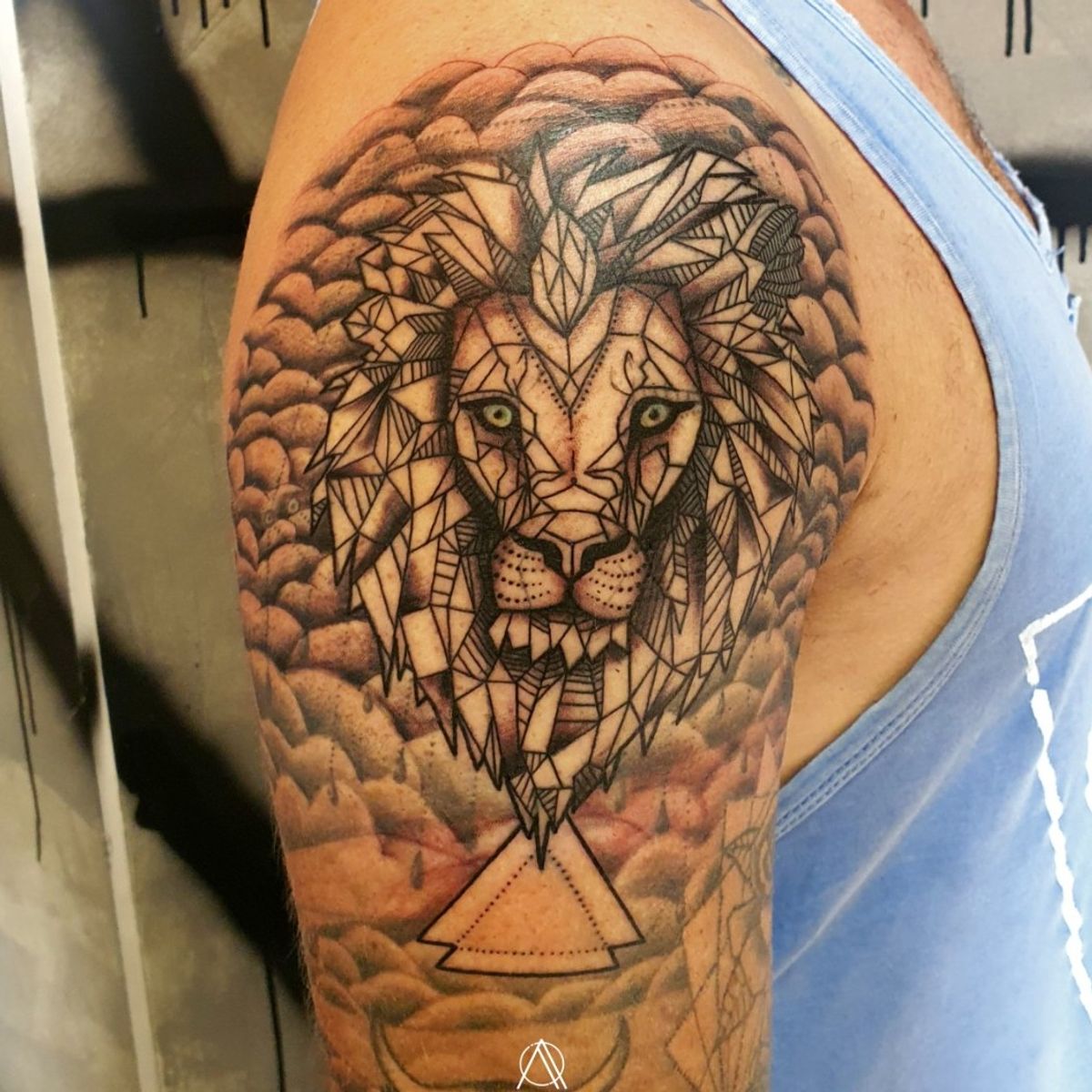 Tattoo Uploaded By Assari Tattoo Studio • Watching Over His Shoulder 