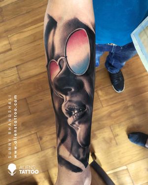 Hyper Realistic Tattoo by Sunny Bhanushali at Aliens Tattoo India.Checkout our website to see more of this tattoos here - www.alienstattoo.com