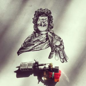 Ink on paper, modified tattoo machine to hold pen nibs. 