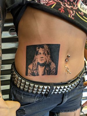 Kurt Cobain Portrait Tattoo