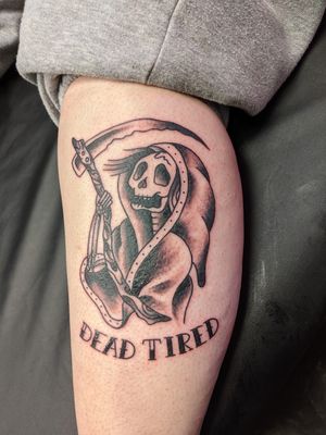 Grim reaper tattoo