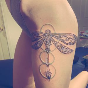 Little freehand dragonfly 
