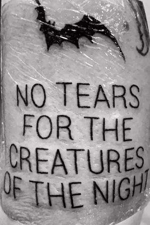 No tears for the creatures of the night #fatcattattooviterbo