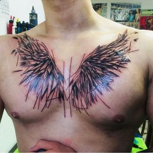 Chest wings Tattoo! 🔥
