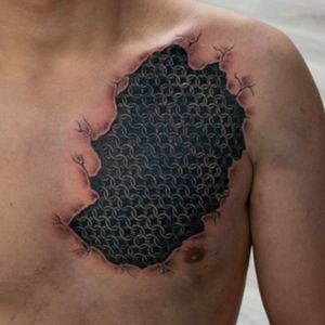 3d chain mail underskin #3d #Abstract