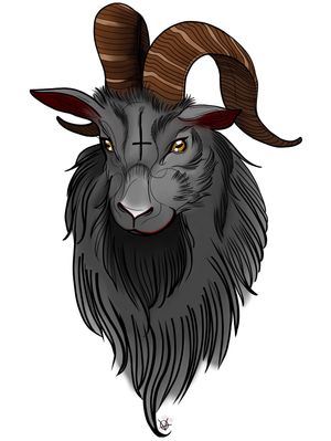 Neo-traditional goat 