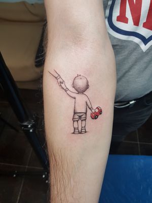 Child tattoo.