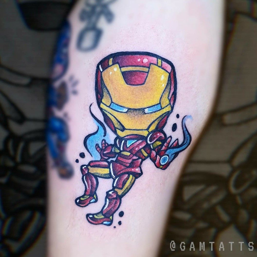 Iron Man  Iron man tattoo Patriotic tattoos Marvel tattoos