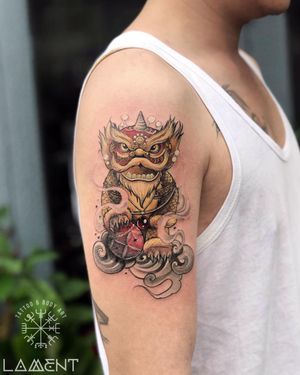 AMAZING LION DANCE TATTOO Designed and Inked by Big Boss Lam Vo YOU THINK IT! WE INK IT! _______________________________ #tattoo #tattooer #tattooartist #ink #tattooideas #blackworktattoo #liondance #lionking #liontattoo #colortattoo #chinatattoo #asiantattoo #tattoodesign #inked #uniquetattoo #tattooart #tattoodo #lamenttattoo #happy #wonderlust #tattooidea #art #artist #love #vietnam #hoian #danang #타투 #문신 #베트남 Viên Phương 