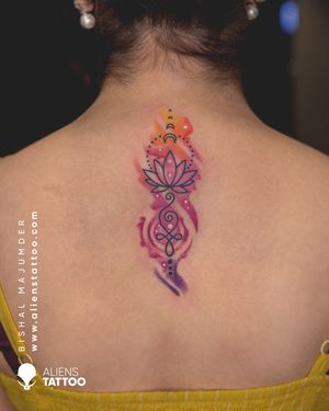 Watercolor Tattoo by Bishal Majumder at Aliens Tattoo India.Visit our website to see more of this tattoos here - www.alienstattoo.com