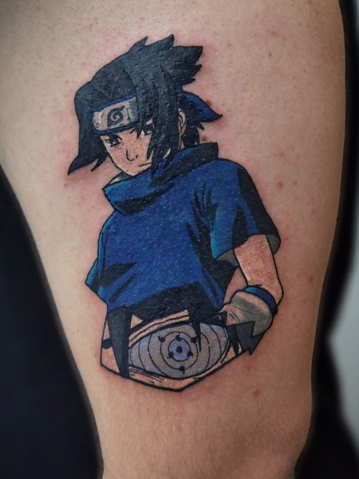 Ninja-inspired Naruto shoulder tattoo design