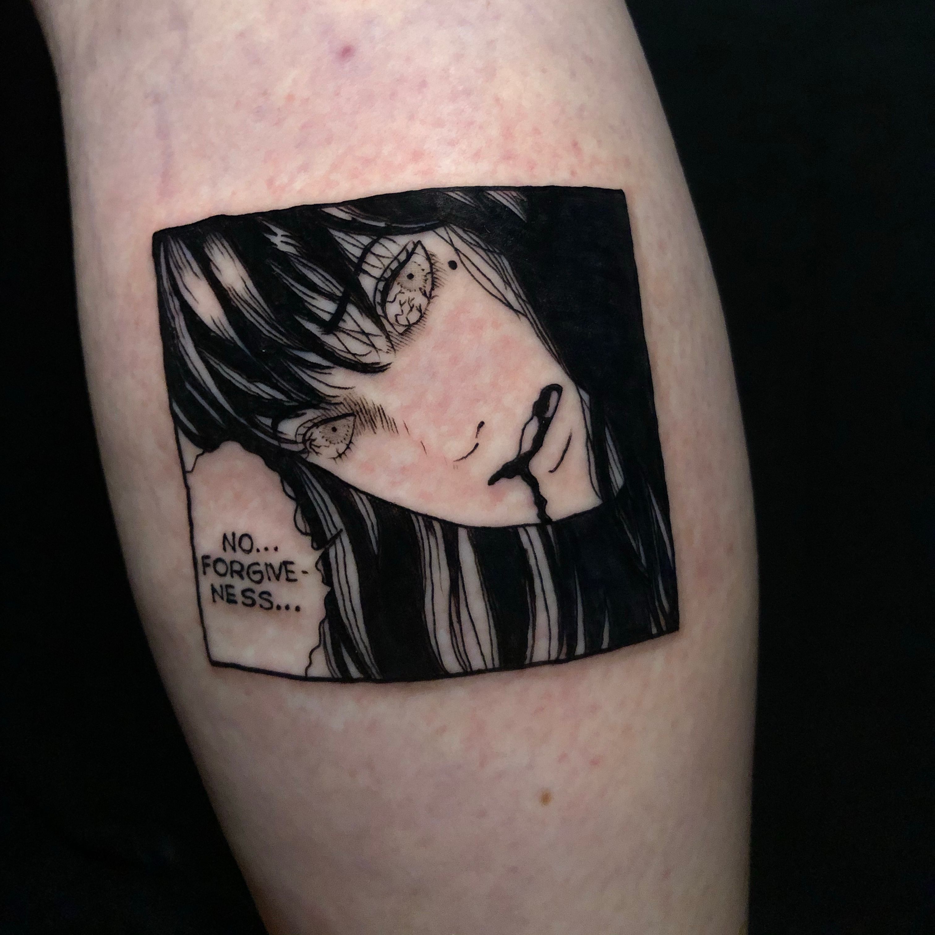 prompthunt tattoo design of an anxious womans eyes drawn by junji ito  simplistic junji ito lineart black and white
